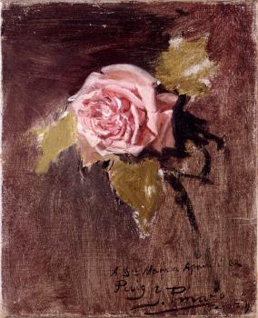 Ignacio Pinazo Camarlench : Una rosa